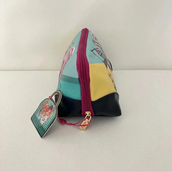 Nikky By Nicole Lee Large Oval Makeup Pouch Cosmetic Bag Miss Your Call - Picture 6 of 6